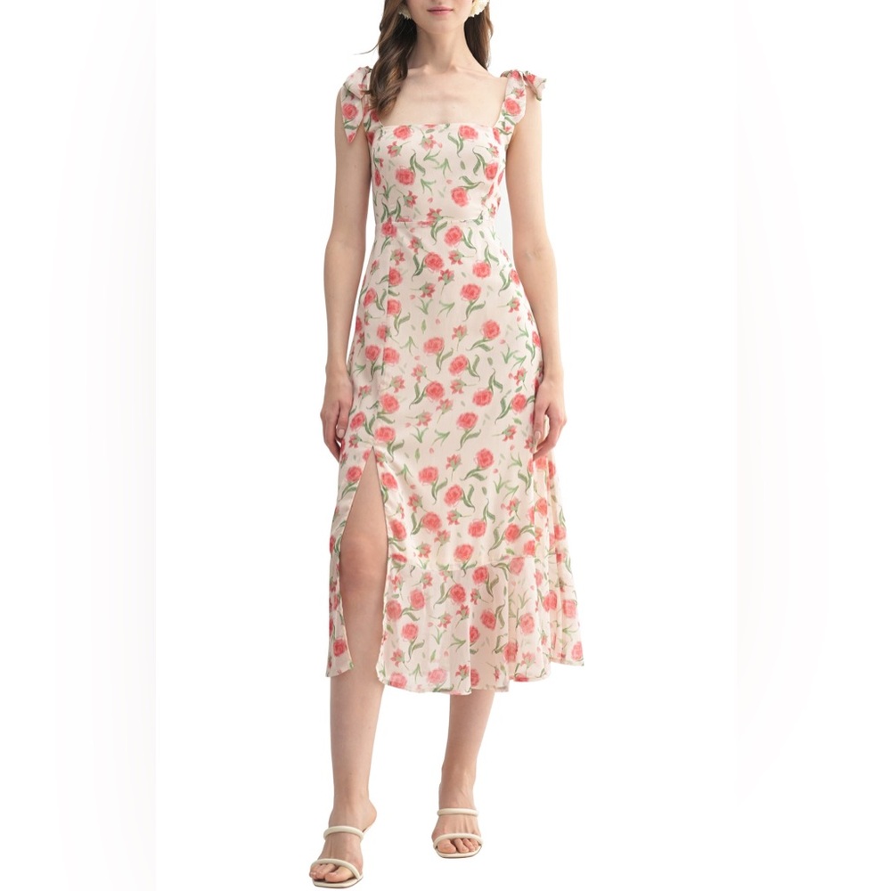 Lush Floral Print Dress